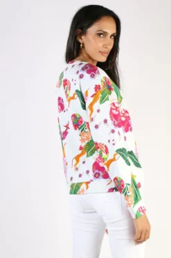 Emily Lovelock Terry Top In Ivory
