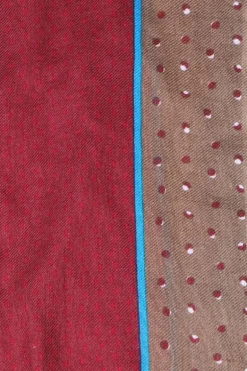 Erfurt Soft Printed Scarf In Bordeaux