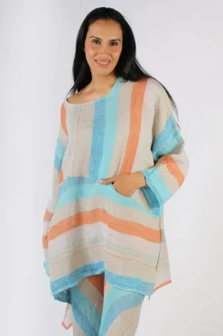 Estilo Nerano Top In Aqua
