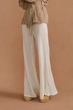 Estilo Novo Flare Pant In Panna