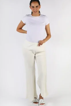 Estilo Novo Flare Pant In Panna