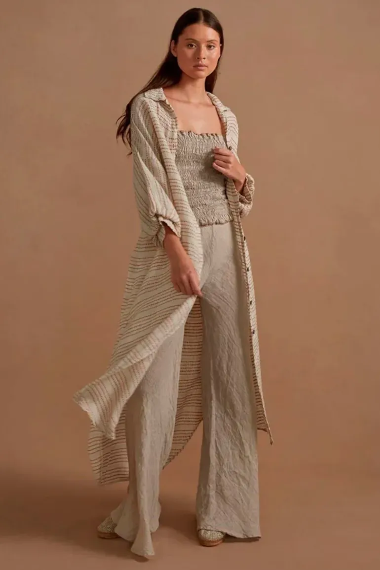 Estilo Novo Flare Pant In Natural