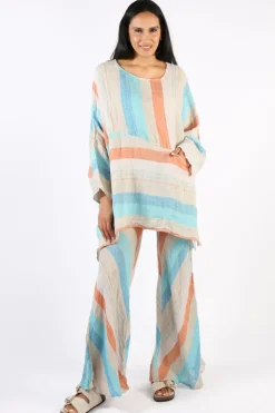 Estilo Novo Flare Pant In Aqua