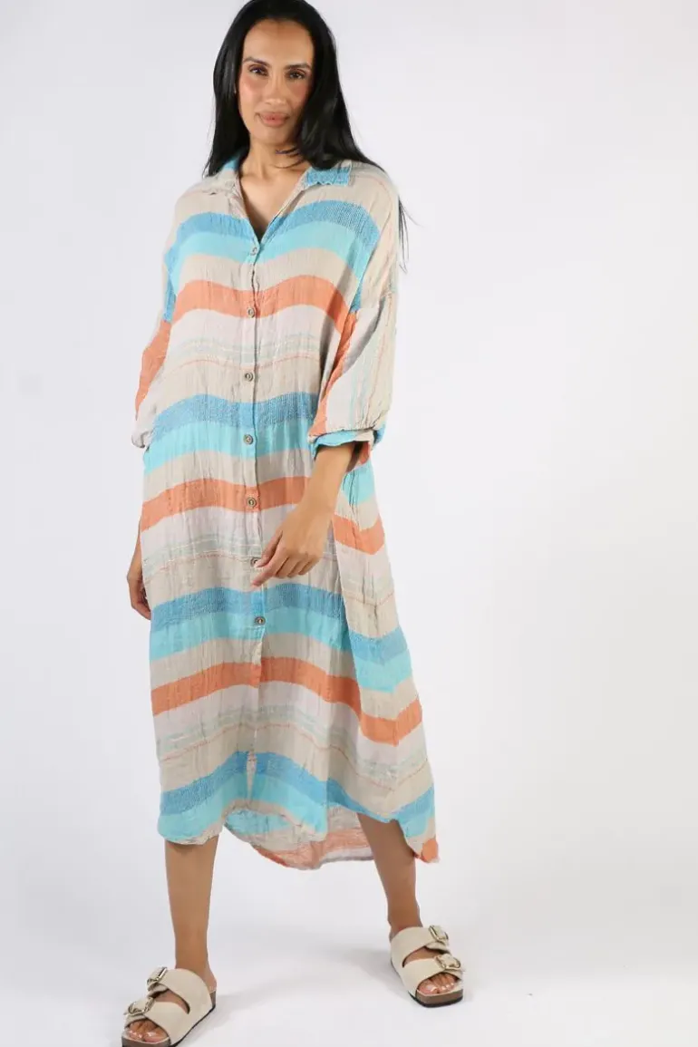 Estilo Sari Maxi Dress In Aqua