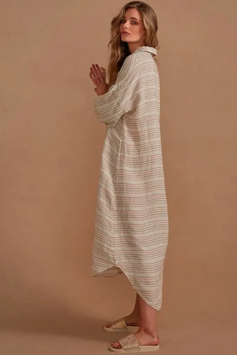 Estilo Sari Maxi Dress In Stripe