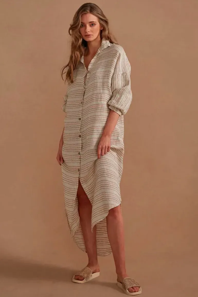 Estilo Sari Maxi Dress In Stripe