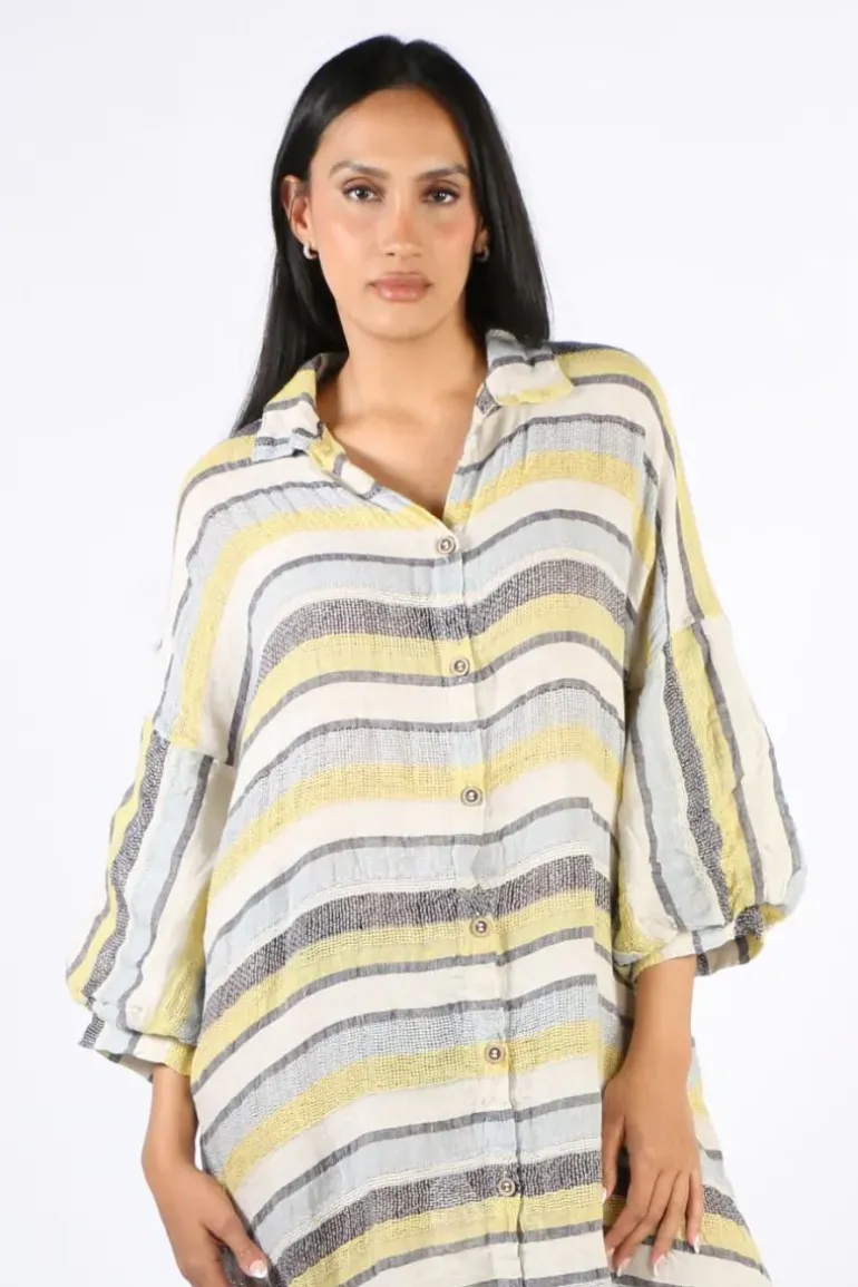 Estlio Sari Midi Dress In Yellow