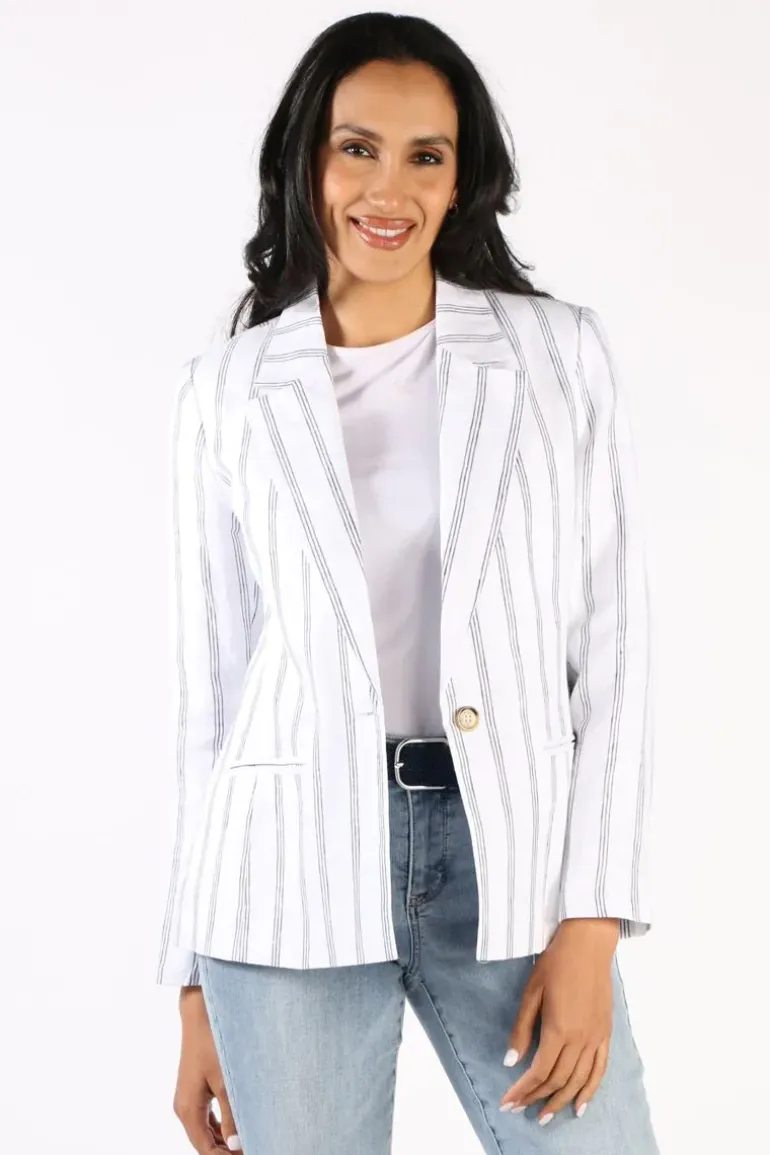 Foil Blazing Saddles Blazer In Stripe