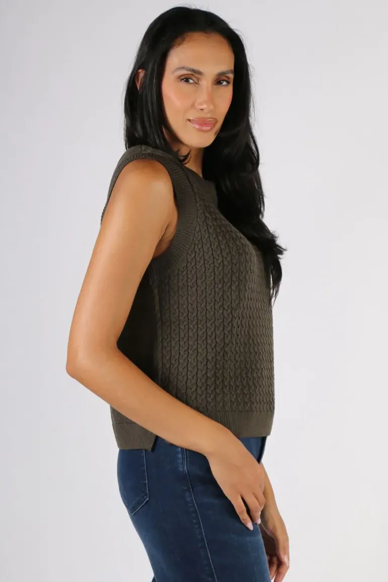 Foil Chain Reaction Vest In Khaki