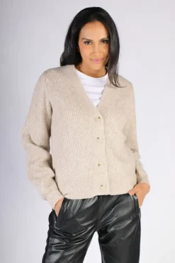 Foil Fashionista Cardi In Oat