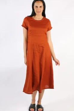 Foil Fringe Event Dress In Tan