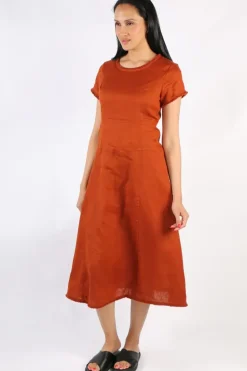 Foil Fringe Event Dress In Tan