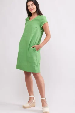Foil Fringe Festival Dress In Apple