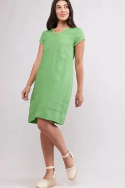 Foil Fringe Festival Dress In Apple