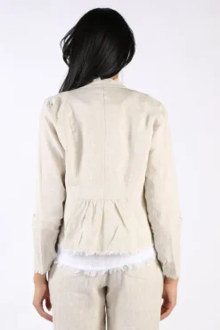Foil Fringe Festival Jacket In Oat
