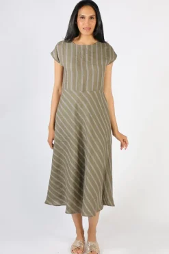 Foil High Life Dress In Stripe