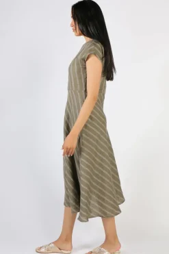 Foil High Life Dress In Stripe