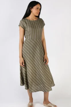 Foil High Life Dress In Stripe