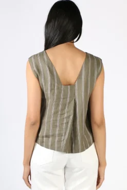 Foil Its Only Natural Top In Stripe