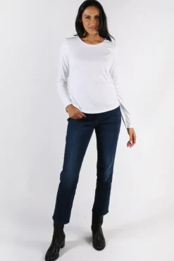 Foil Neat & Sweet Top In White