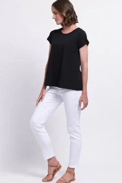 Foil No Frills Tee In Black