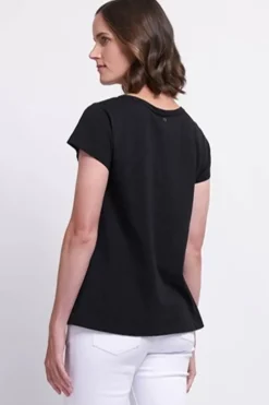 Foil No Frills Tee In Black