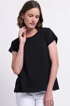 Foil No Frills Tee In Black