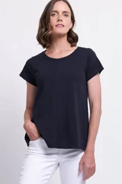 Foil No Frills Tee In Navy