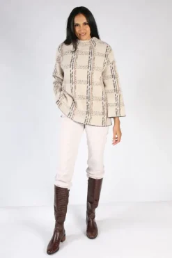 Foil Plain The Game Jumper In Oat