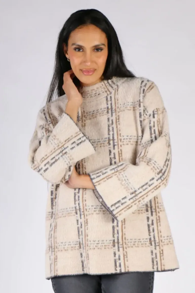 Foil Plain The Game Jumper In Oat
