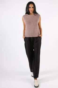 Foil Pop Quiz Vest In Biscuit