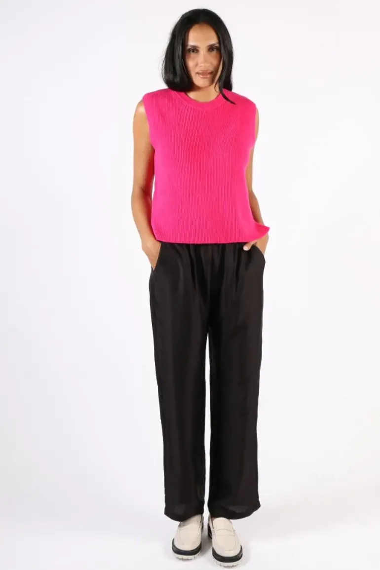Foil Pop Quiz Vest In Pink