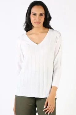 Foil Rib A Little Jumper In Ivory