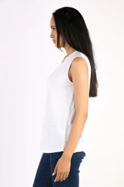 Foil Seams Great Top In White