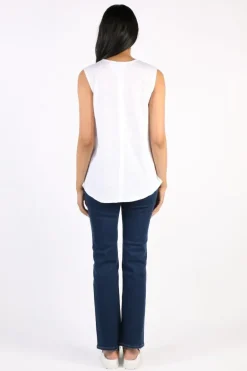 Foil Seams Great Top In White