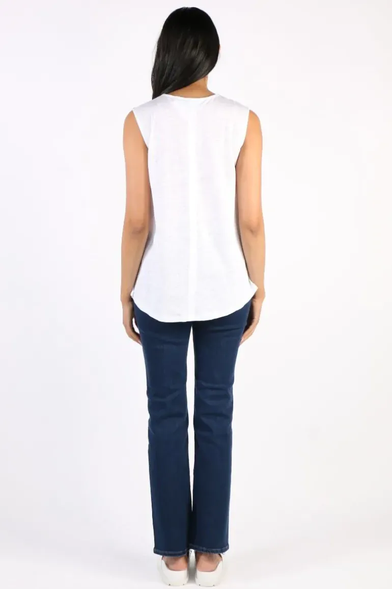 Foil Seams Great Top In White