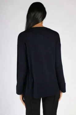 Foil Sleeve It With Me Jumper In Black