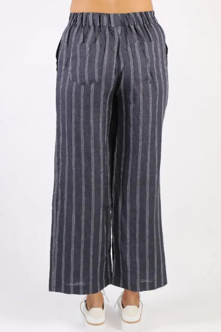 Foil Wide Leg Variety Pant In Stripe