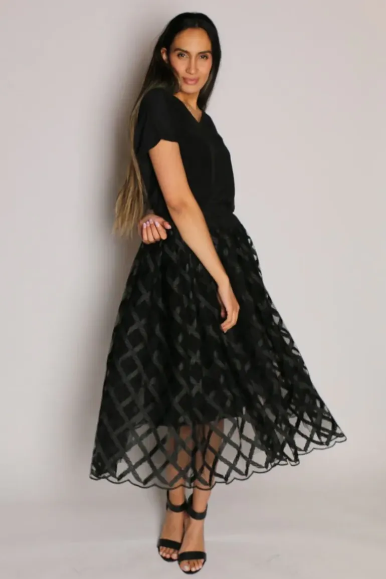 Free Falling Skirt In Black By Trelise Cooper