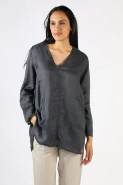 Frockk Adrian Top In Charcoal