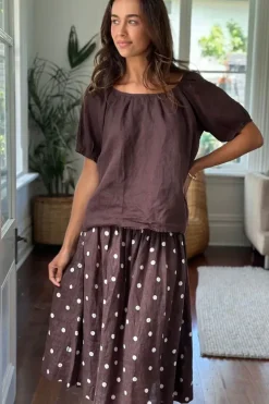 Frockk Ari Top In Chocolate