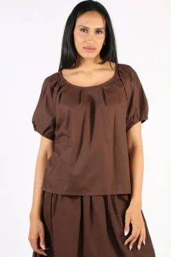 Frockk Ari Top In Chocolate