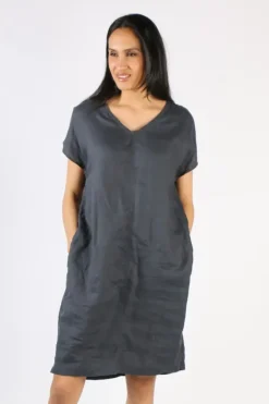 Frockk Laura Dress In Charcoal