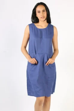 Frockk Poppy Dress In Blue