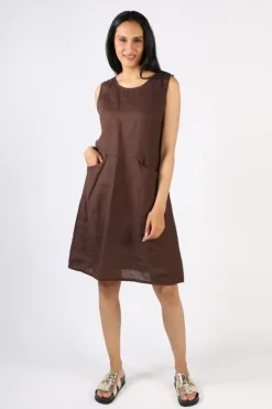 Frockk Poppy Dress In Chocolate
