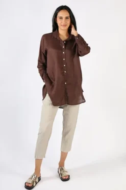 Frockk Sita Shirt In Chocolate