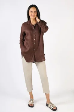 Frockk Sita Shirt In Chocolate