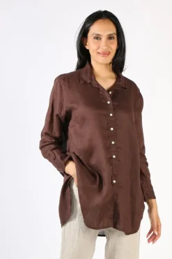 Frockk Sita Shirt In Chocolate