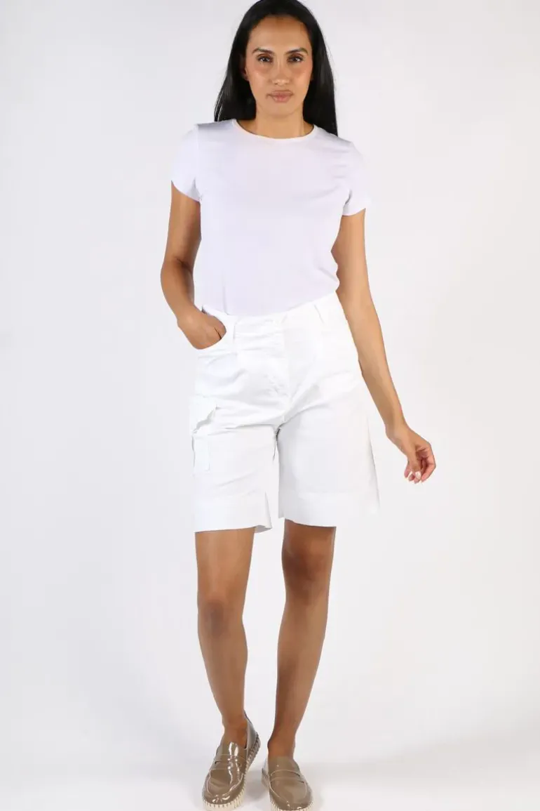 Funky Staff Cargo Short In White