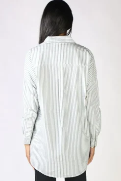 Funky Staff Donna Longline Shirt In White